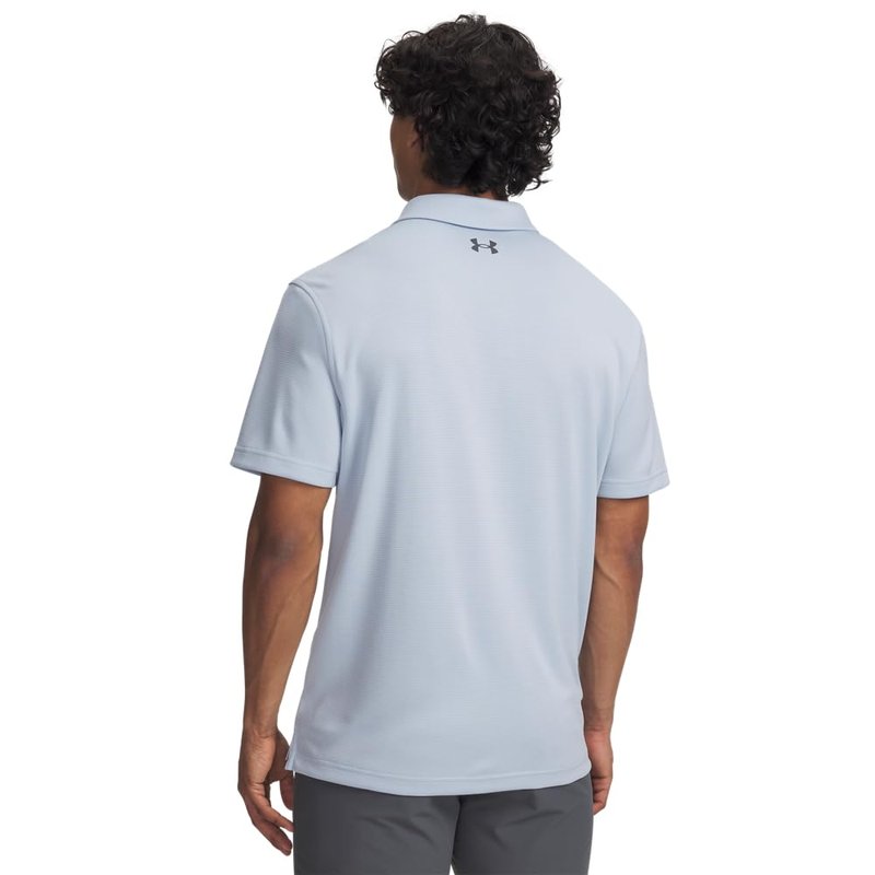 Under Armour Men's Tech Golf Polo, (455) Blue Calm / / Pitch Gray, 3X-Large Tall