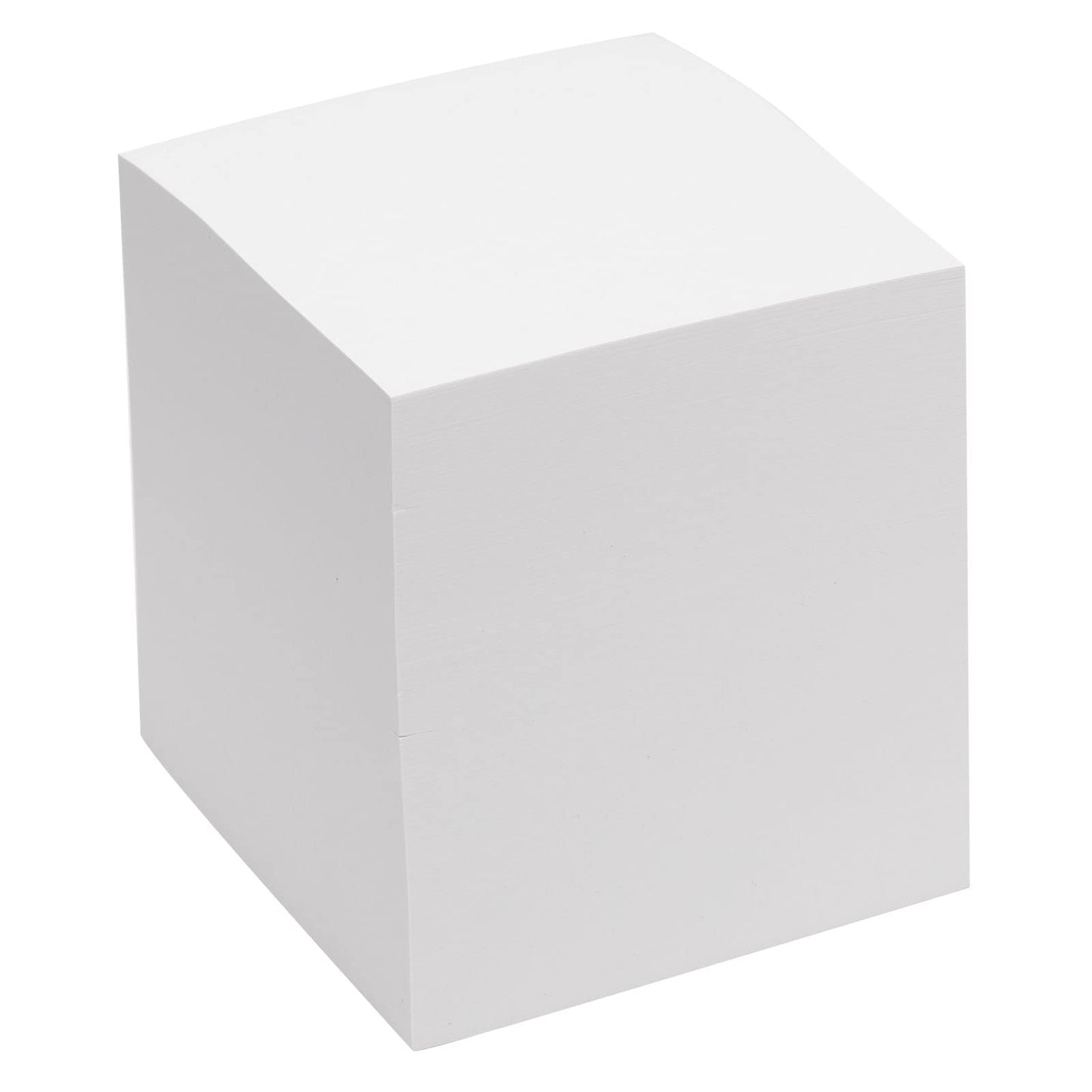 EARTHCUBE Blank White 3.5 Inch Note Cube (Not Sticky) Made in USA (Paper US or CAN) 100% Recycled 700 Tear-off Pages (Not Loose) 'Imagine'