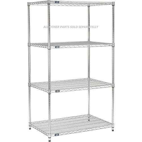 Nexel Additional Wire Shelf for Wire Shelving Units, 600-800 lb Capacity, 18"W x 36"L, Chrome Finish