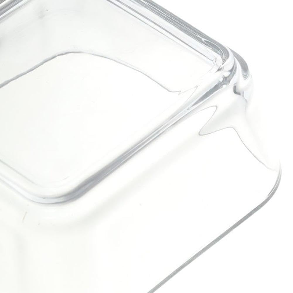 GetCoupon Gold Rim Plain Glass Paper Clip Storage Box,Clear Paper Clip Holder Elegant Desk Organizer Accessories For Office, Home