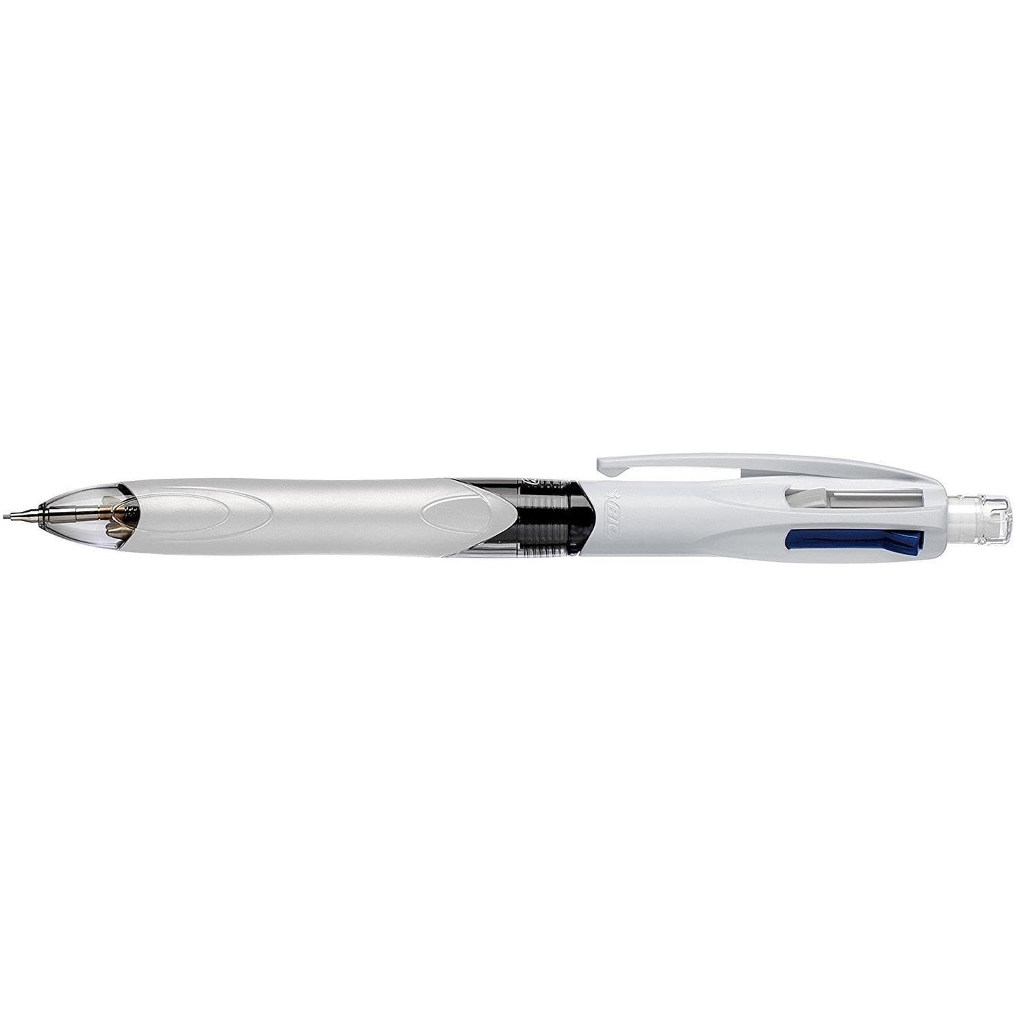BIC 4 Colours Multifunctional Ballpoint Pen and HB Pencil Combo - Set of 12 - All in One Writing Instrument with Built in Eraser