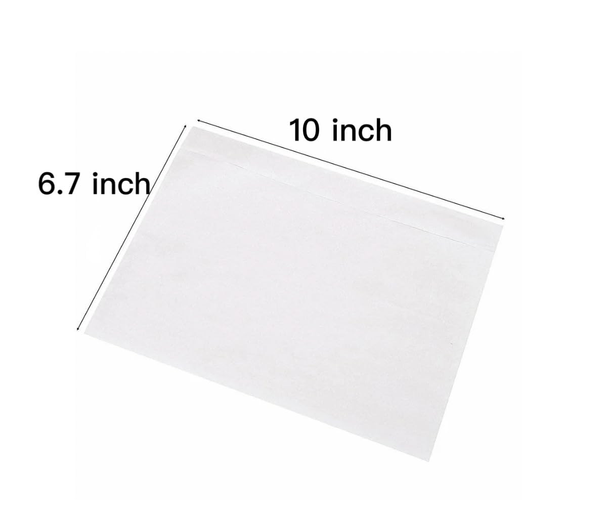 1000 PCS Packing List Envelopes 6.7"x10" Clear Packing Slip Pouches Fit 6.5x10 inch Lettter - Shipping/Mailing Pouch Enclosed Bags for Packing Slips Invoice Label