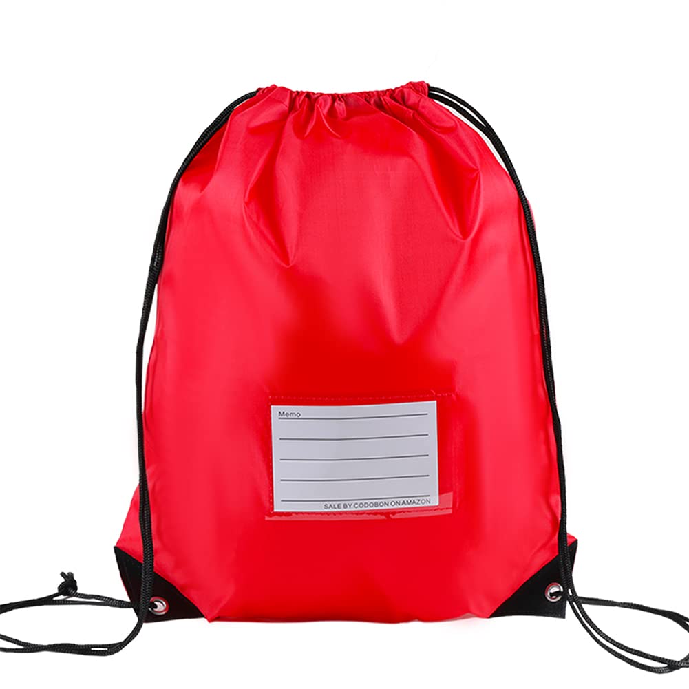 20 Pcs Drawstring Bags,Bulk Draw String Backpack, DIY Gym Sports Cinch Bag Sackpack for Women Men, Red