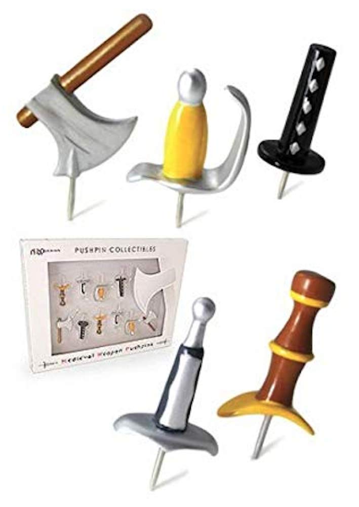 Medieval Weapon Push Pins
