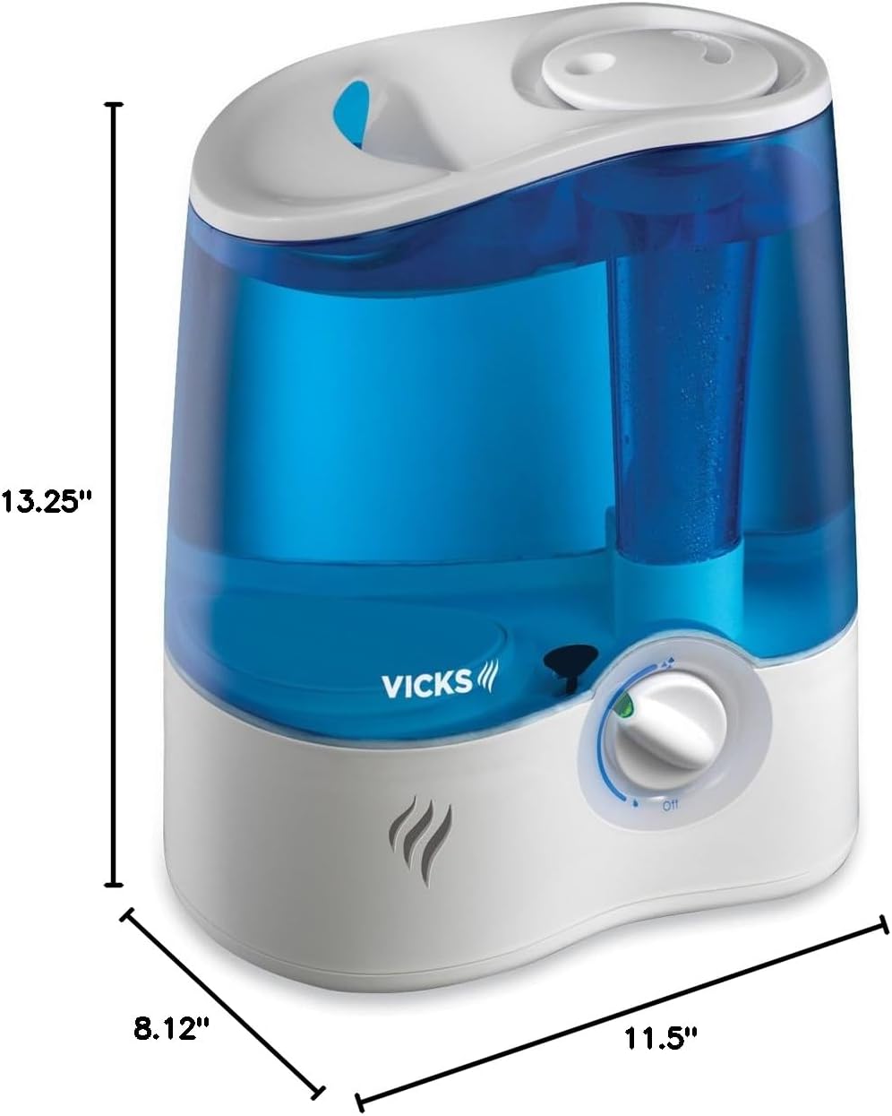 Vicks Ultrasonic Humidifier Cool Mist Humidifier to Help Relieve Cold and Flu Symptoms