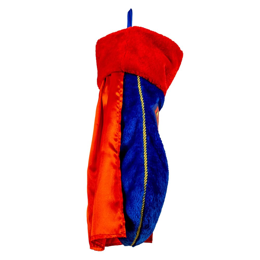 Kurt Adler DC Comics Superman Plush Stocking with Cape