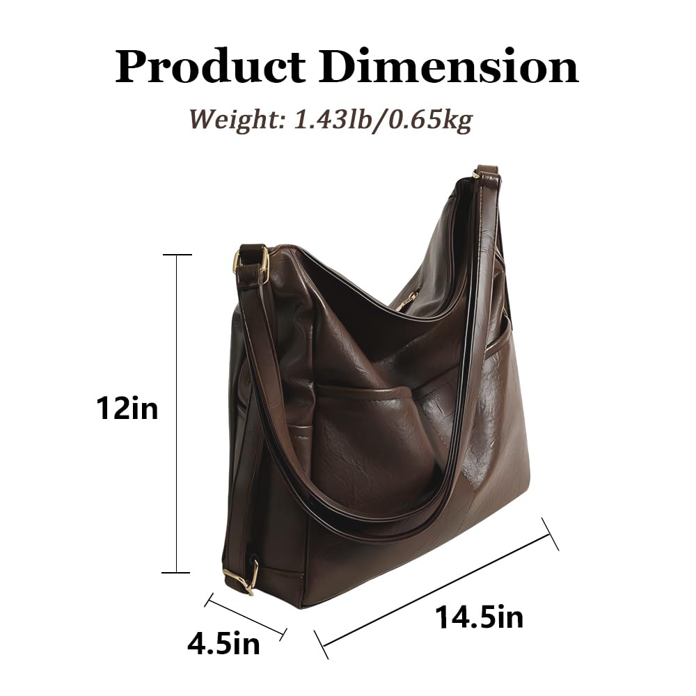 Ruvafeny Convertible Backpack Purse for Women Tote Backpack Convertible Hobo Bag Vegan Leather Crossbody Shoulder Handbags