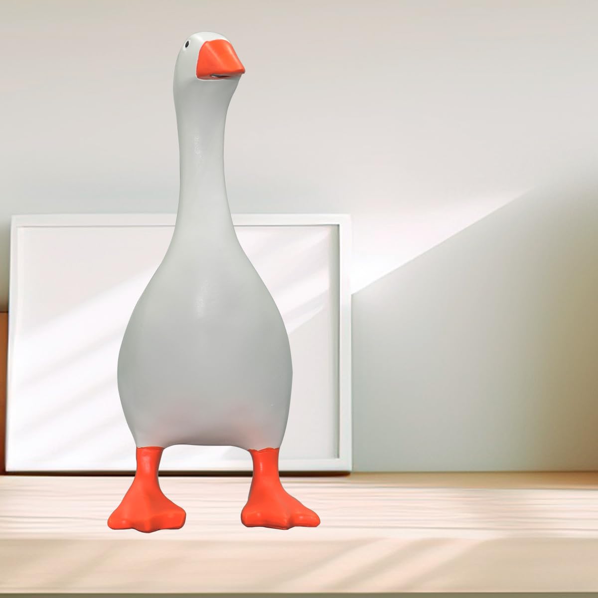 Gladyell Magnetic Goose Key Holder Cute Home Decor Statue,Office Table Desk Decor Resin Goose Duck Statue Sculpture,Tool Holder Home Decoration,Bedroom Decor Housewarming Gift
