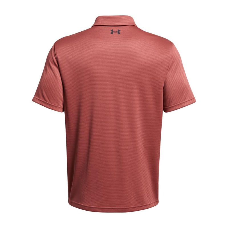 Under Armour Men's Tech Golf Polo, (611) Sedona Red / / Pitch Gray, Large Tall