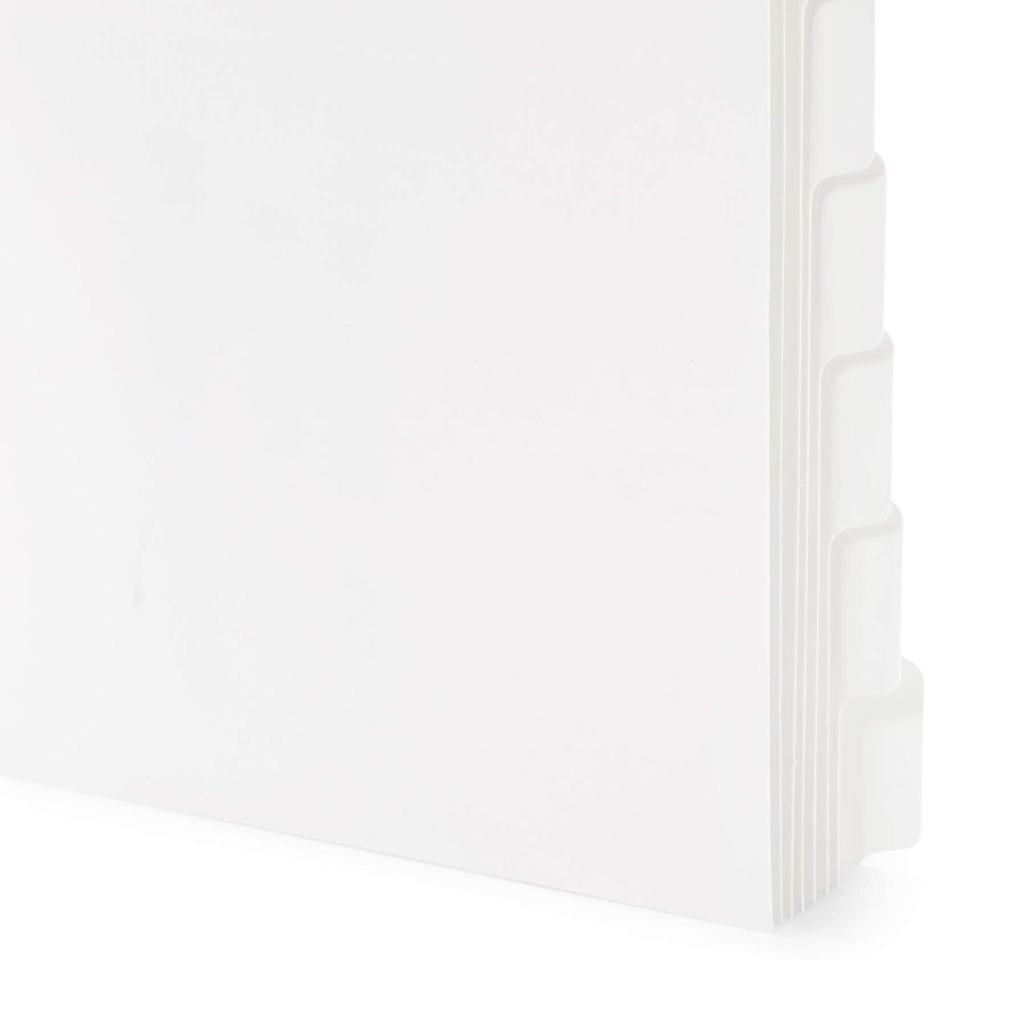 Blue Summit 8 Tab Dividers for 3 Ring Binder, Reinforced Edge, 1/8 Cut, Letter Size, Binder Dividers 8 Tab Bulk for Notebooks, White Index Divider, 12 Sets, 96 Pack