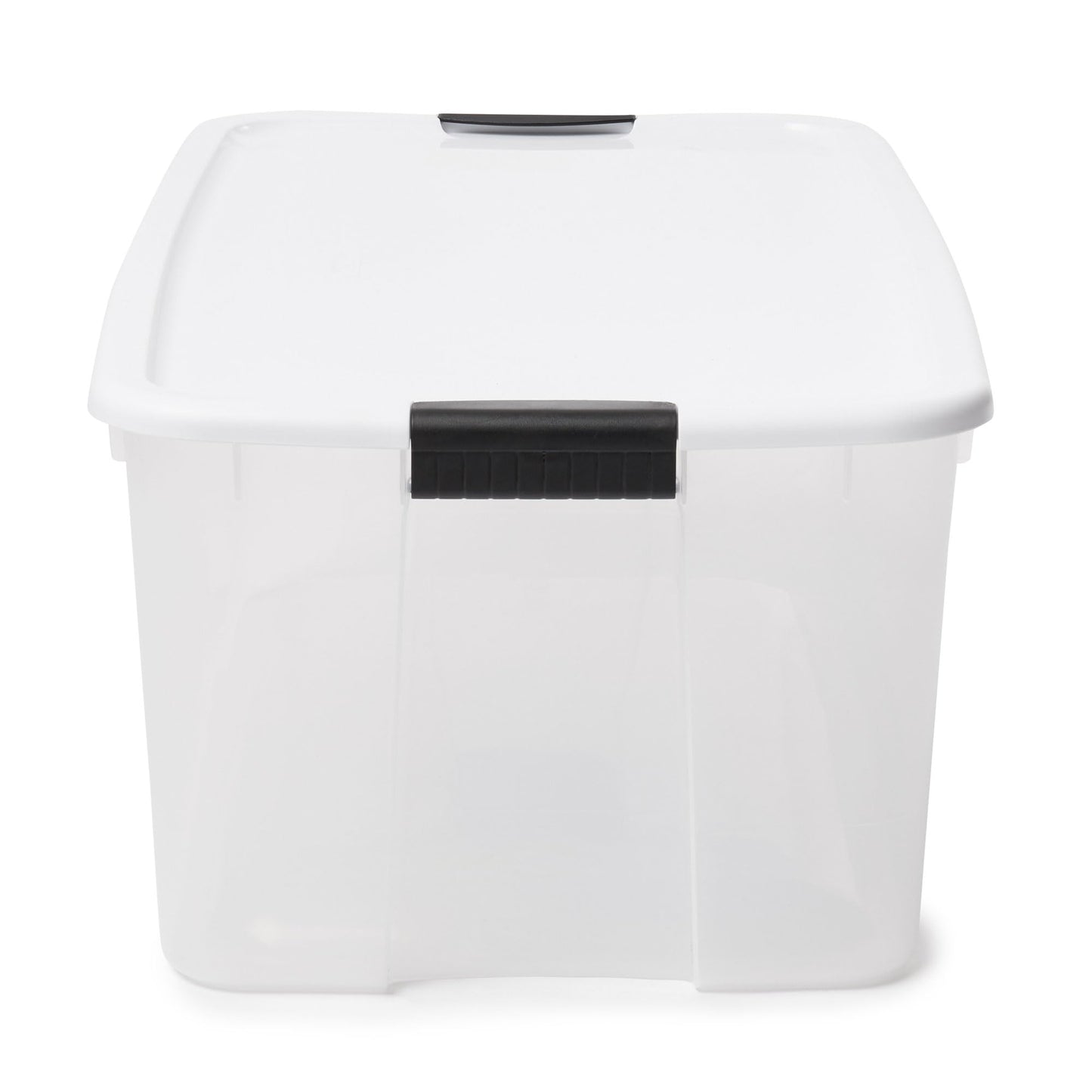Sterilite 4-Pack Ultra Latching Box, Storage Bins with Lids, Clear Plastic, 116 Quart - Heavy-Duty Organizing Containers for Closet, Bathroom, and Office