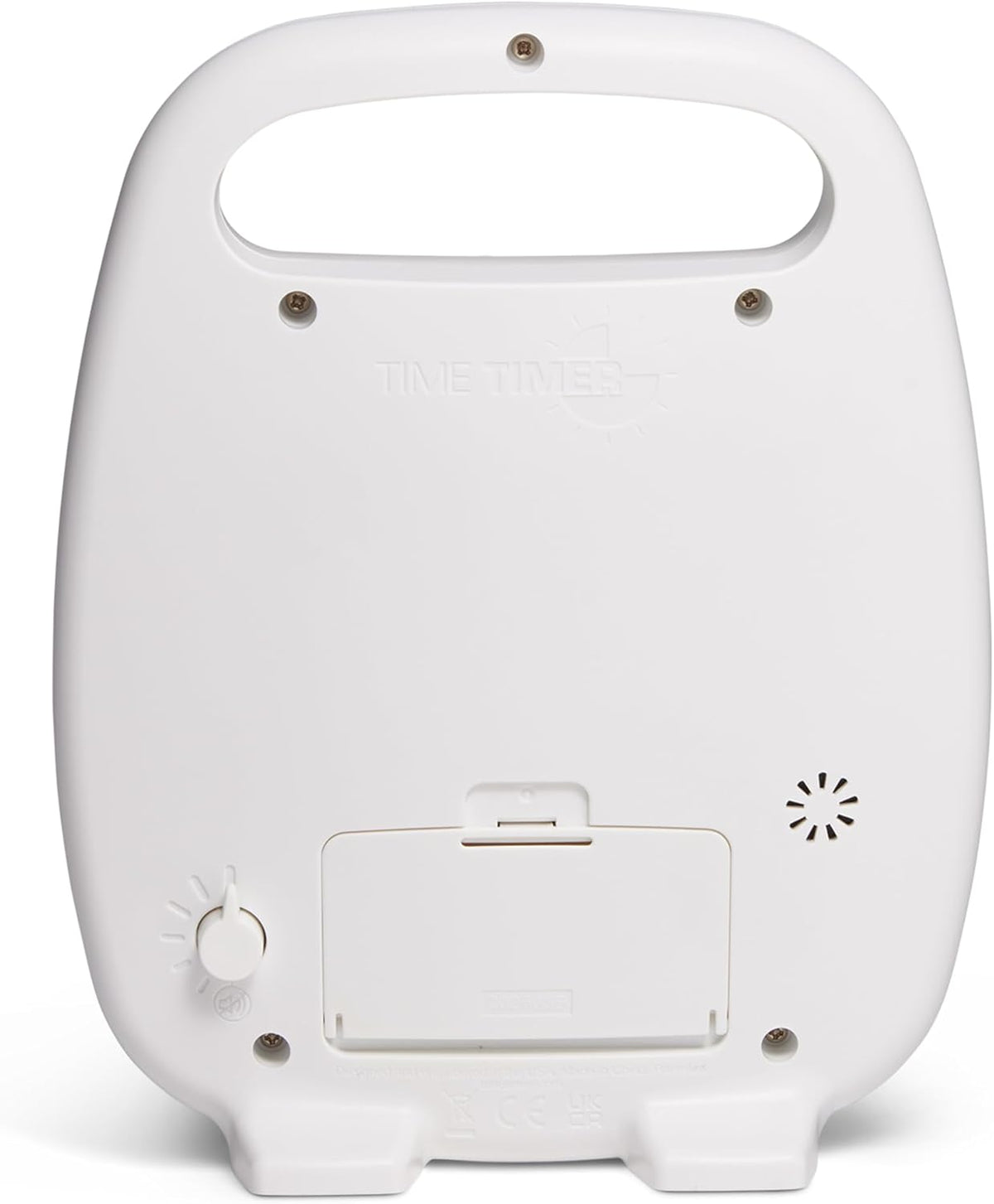 Time Timer PLUS 20 Minute Desk Visual Timer — Countdown Timer with Portable Handle for Classroom, Office, Homeschooling, Study Tool with Silent Operation (White)