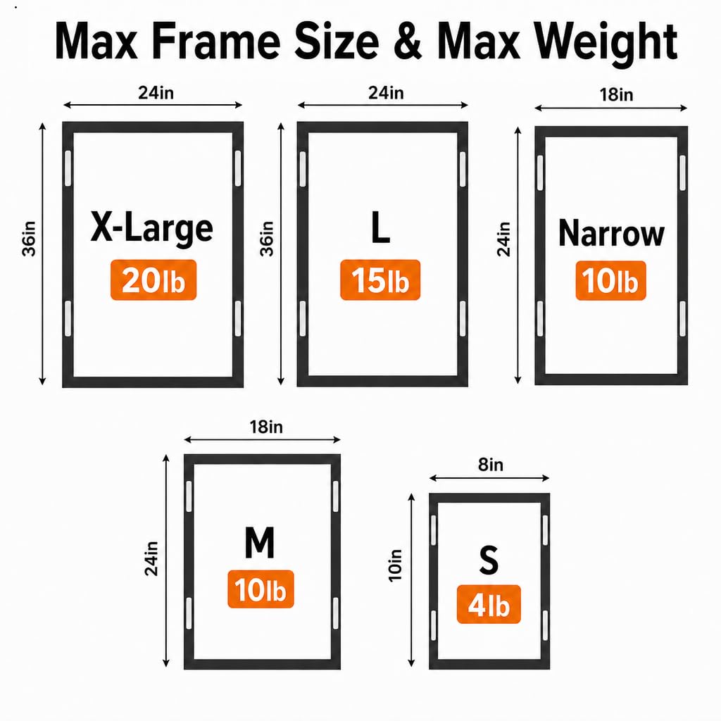 MOVELYST 240-Pairs(480 Strips) Medium Picture Hanging Strips Heavy Duty, Removable Hook and Loop Tape, Waterproof Adhesive Strips for Frame Hanging