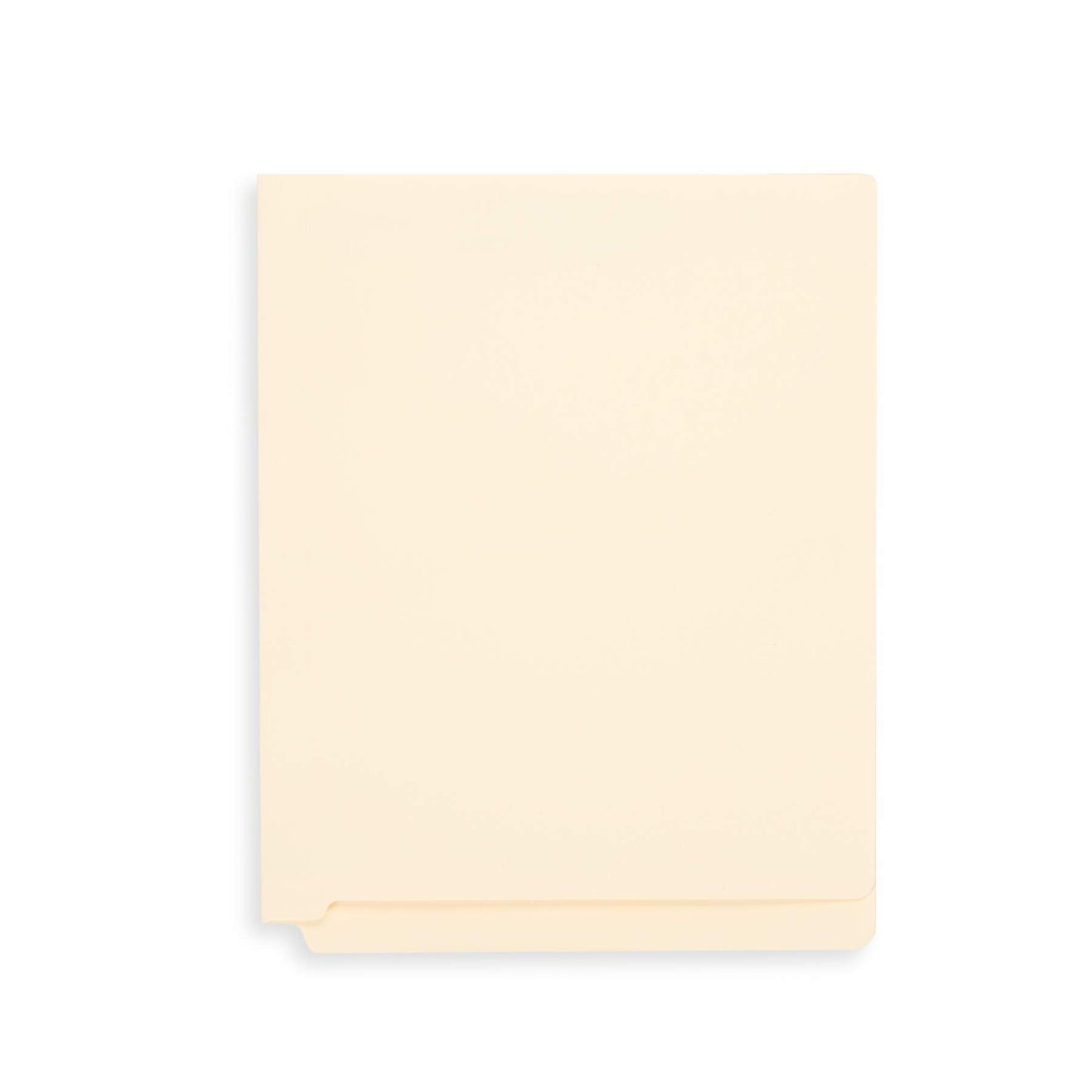 50 End Tab Fastener File Folders - Reinforced Straight Cut Tab 2 Prong Folders- Designed to Organize Standard Medical Files and Office Documents - Letter Size, Manila, 50 Pack