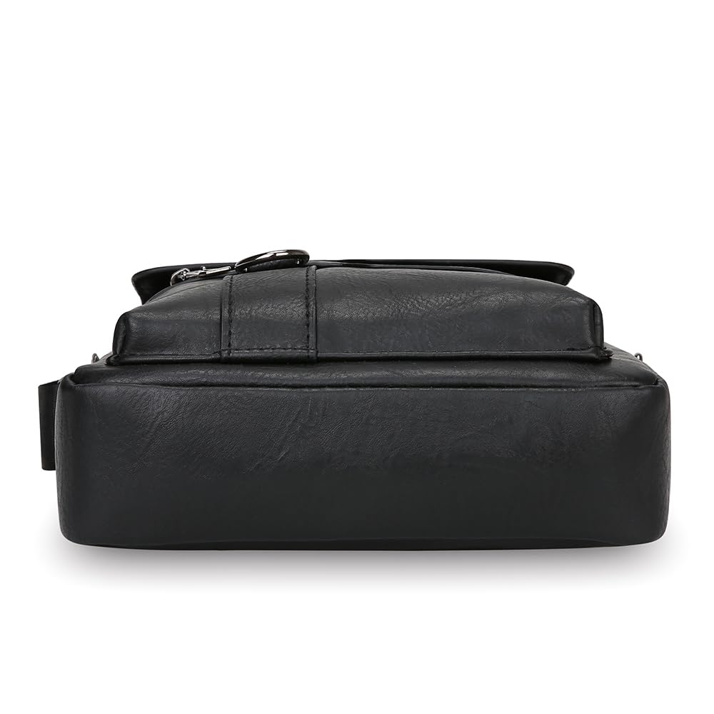 LEBULLBRO Shoulder Bag for Men Crossbody Bags Leather Sling Bag Messenger Bags with Multiple Pockets Business Outdoor