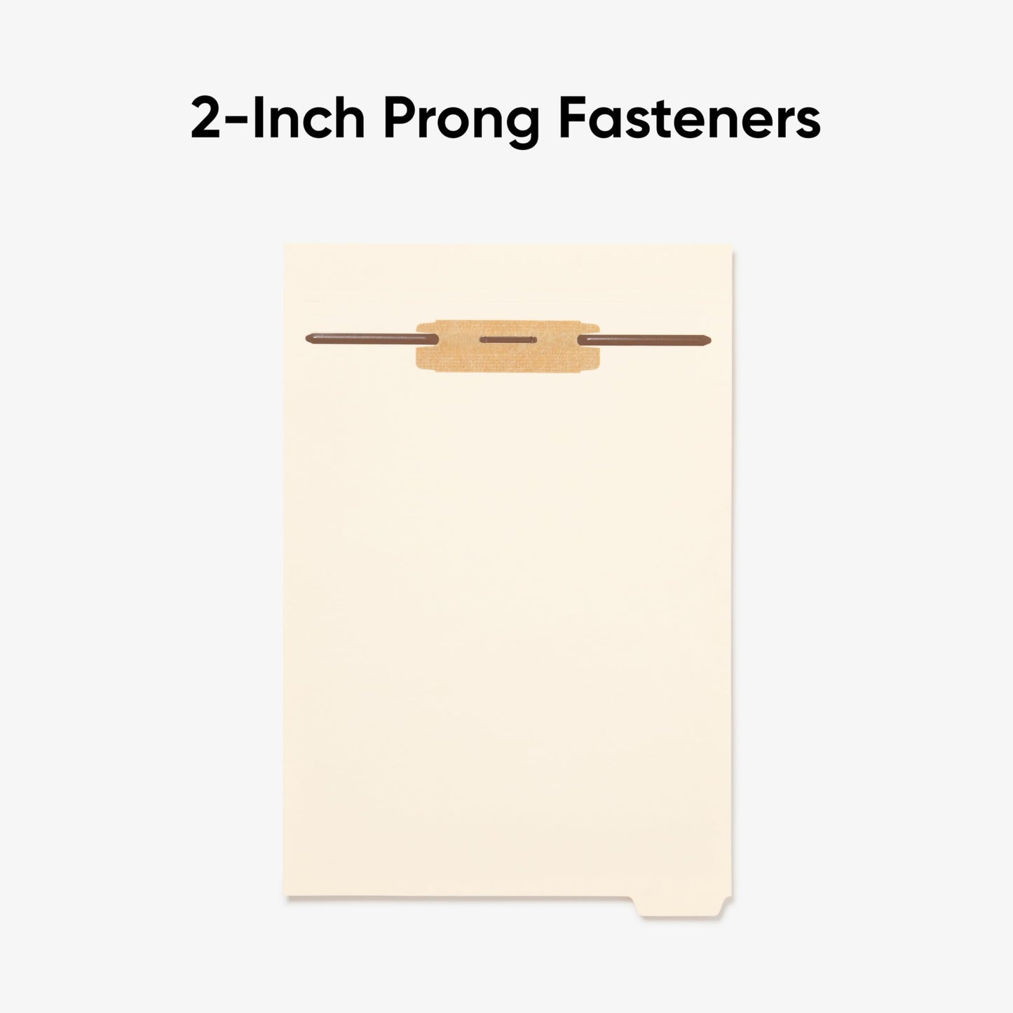 Smead Stackable Folder Divider with Fastener, Bottom 1/5-Cut Tab, Letter Size, Manila, 25 per Box (35599)