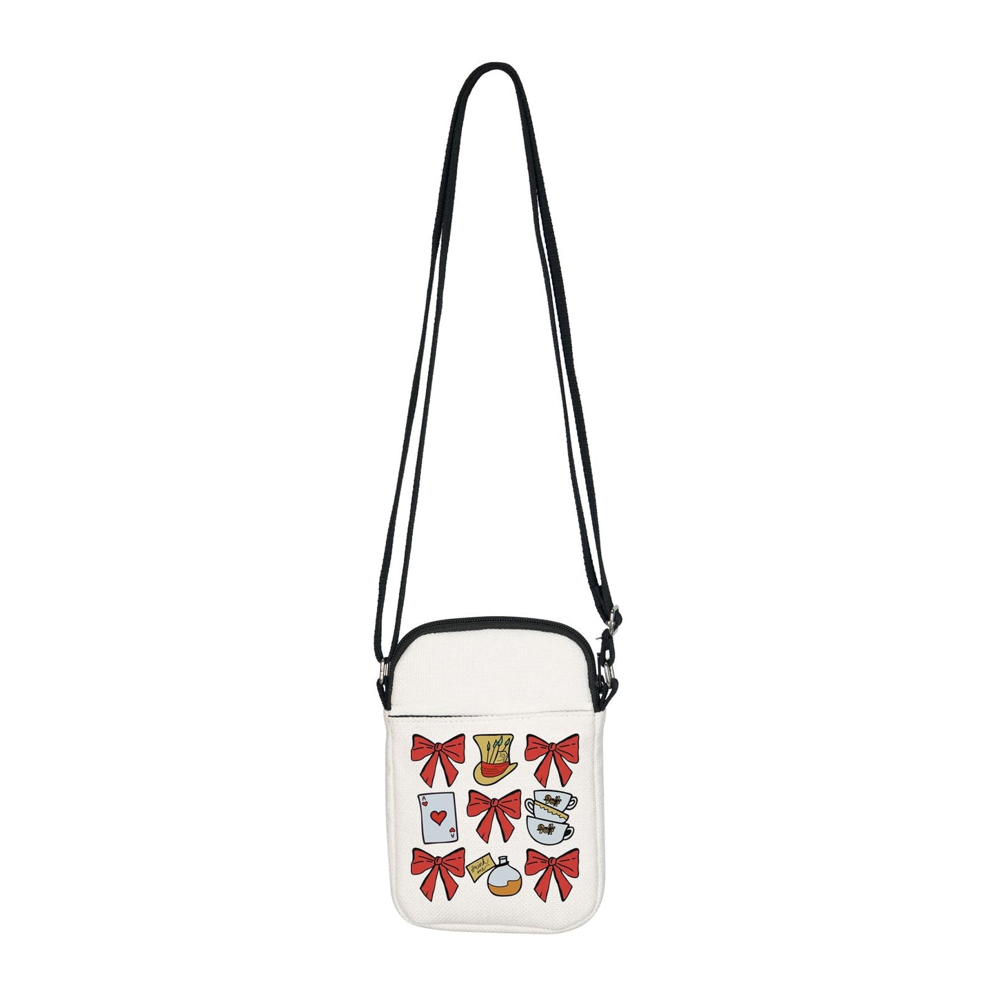 BNQL Alice Crossbody Bag Fairy Tale Fans Gift Mad Hater Hat Gifts Night Tea Party Gifts Mad Hatter Tea Party Shoulder Bag