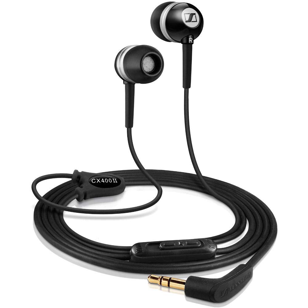 Sennheiser CX 400-II Precision Ear-Canal Phones with Bass-Driven Stereo Sound (Black)