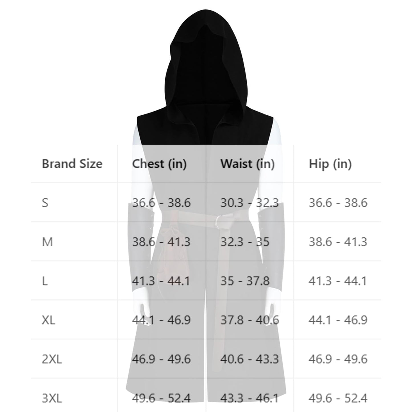 Mens Medieval Tunic Renaissance Pirate Vest Knight Warrior Sleeveless Shirt Halloween Viking Costume with Wristband(Black,S)