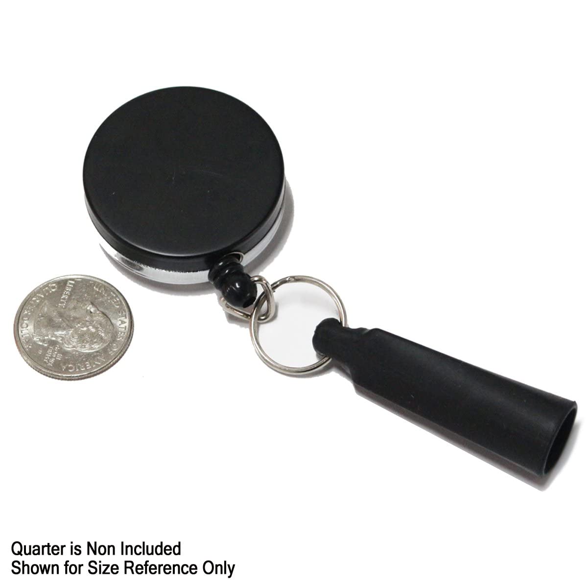 2 Pack - Heavy Duty Retractable Pull Pen Holder - Ideal for Markers & Carpenter Pencils - Nylon Cable, Self Retracting Reel & Tight Metal Belt Clip Retractable Carpenter Pencil Holder by Reel-N-Rite