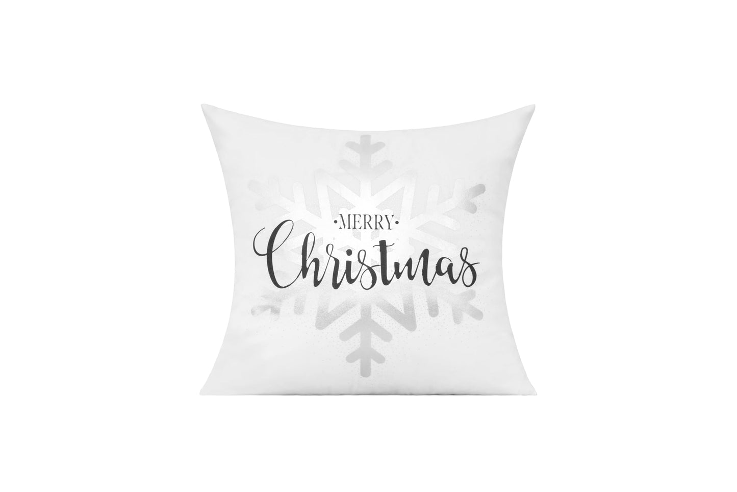 All Smiles White Silver Christmas Throw Pillow Covers Cases 18X18 Set of 4 Winter Xmas Navidad Decorations Indoor Home Holiday Décor Ornaments Velvet Cushion for Sofa Tree Snowflake Reindeer