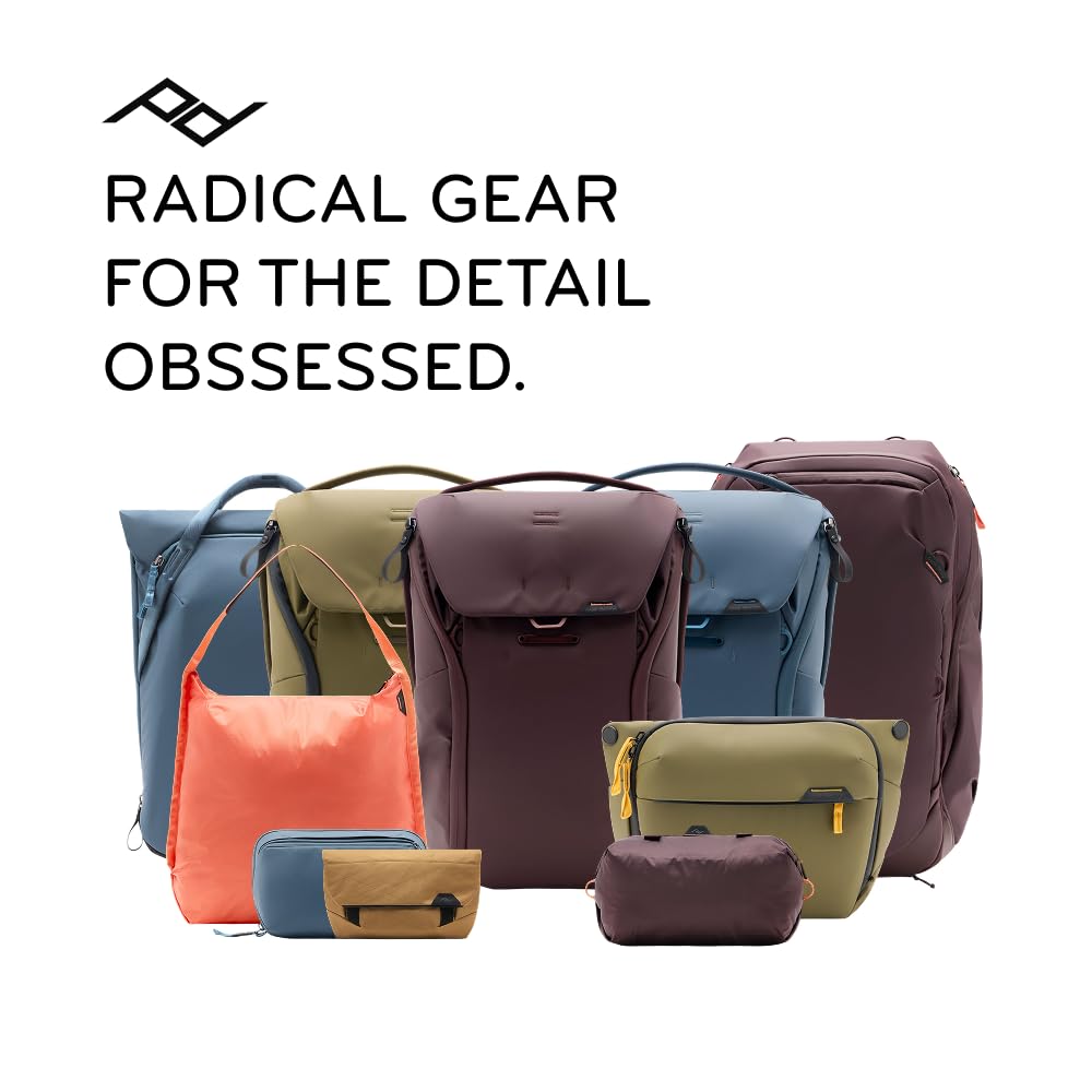 Peak Design Travel Duffel 35L, Eclipse, Weatherproof, Extra-Wide Zip, 4 External Pockets, Fits Packing & Camera Cubes, Ideal Weekend Bag, Versatile Duffel for Travel & Everyday Use