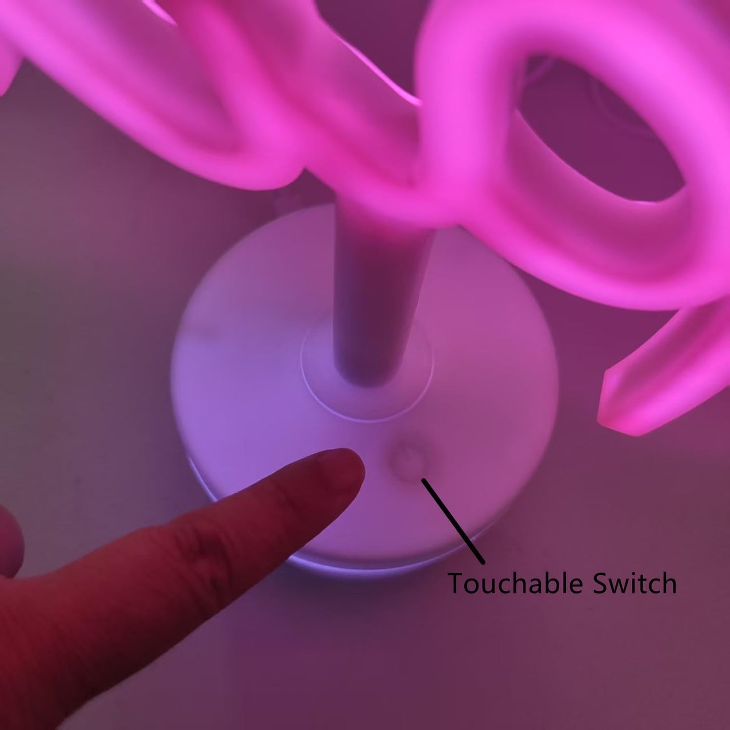 Dog Paw Neon Sign Lamp with Standable Base and Touchable Switch, USB or 3 AA Battery Powered LED Custom Neon Dog Signs for Bedroom Wall and Room Decor, Man Cave Party, Birthday Christmas Gift