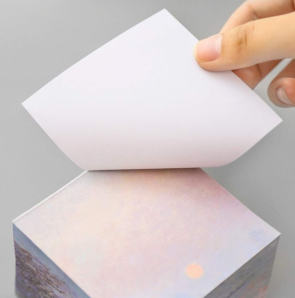Memo Pads,Note Pads,Scratch Pads,Writing Pads 4x4 Inch with Lines,Not sticky,Micro perforated Writing Pad, Super Thick 400 Sheet Paper Pads, Easy Note Paper for Study, Works, Office (blue color)