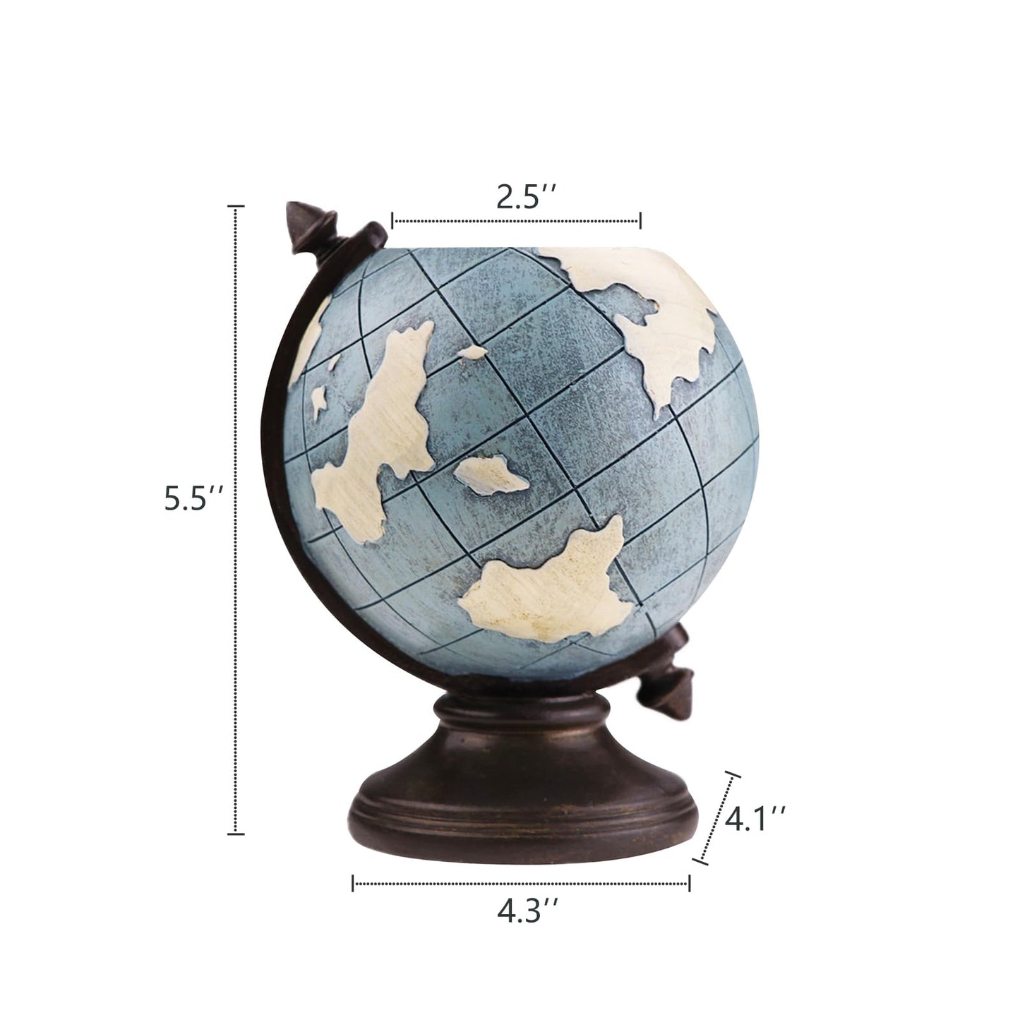 MUAMAX Globe Pen Pencil Holder for Desk Pen Organizer for Desk Desktop Organizer Pencil Cup Pot Desktop Accessories for Home Office School
