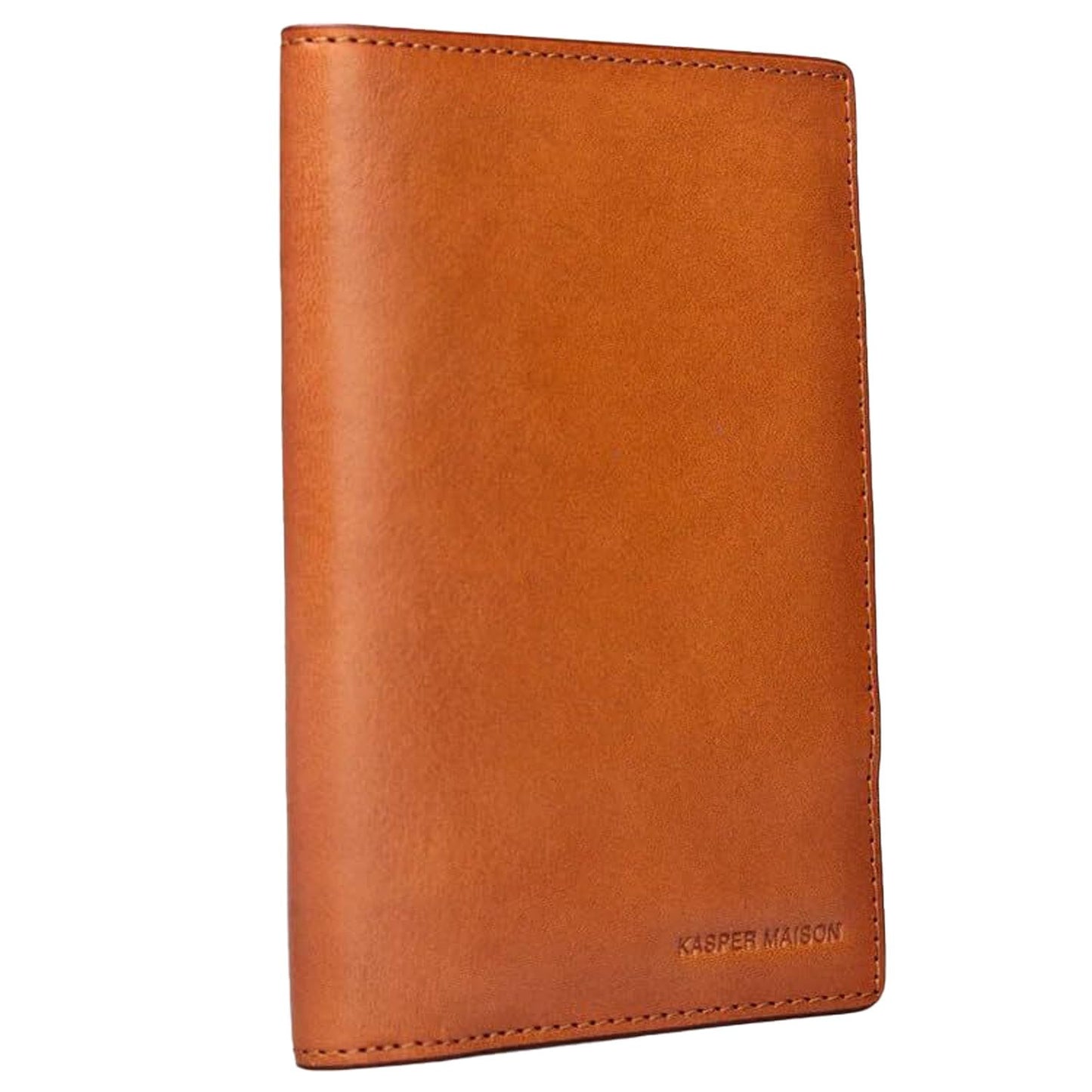 Kasper Maison Premium Leather RFID Passport Cover & Travel Wallet with Anti-theft RFID Blocking - Tan