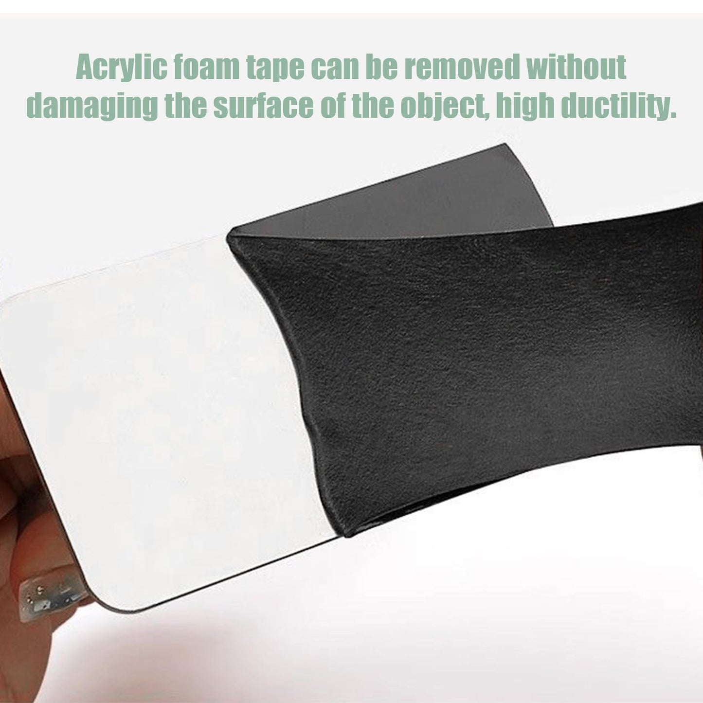 Czuibbou Double Sided Tape, Extra Strong Adhesion, 36.5ft Length, 0.4in Width, Waterproof and High Temperature Resistant for Automotive, Home Decoration, Office Decoration