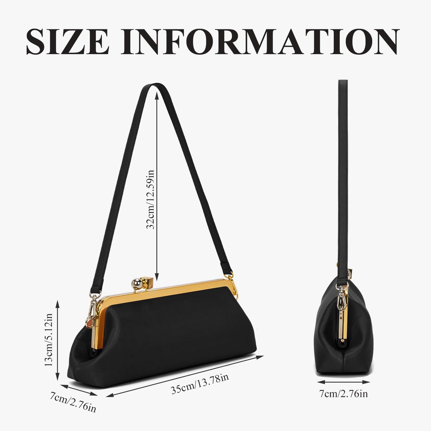 Kisslock Purse Shoulder Bag for Women Elegant Kiss Lock Handbag Evening Clutch Purses Spherical Metal Block Clip Bags
