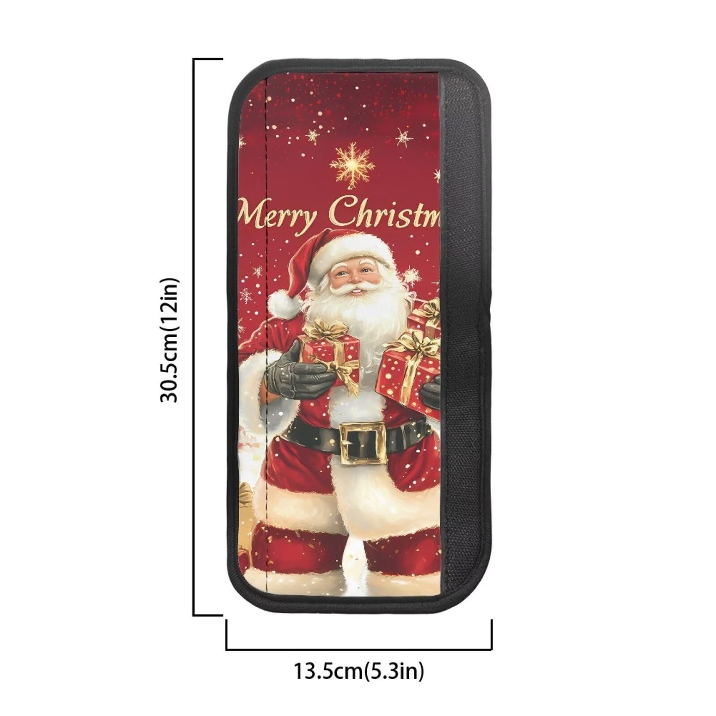 Mintulipy Xmas Refrigerator Door Handle Covers 4 PCS Christmas Santa Claus Protector Fridge Dishwasher Oven Keep Off Fingerprints Food Stain