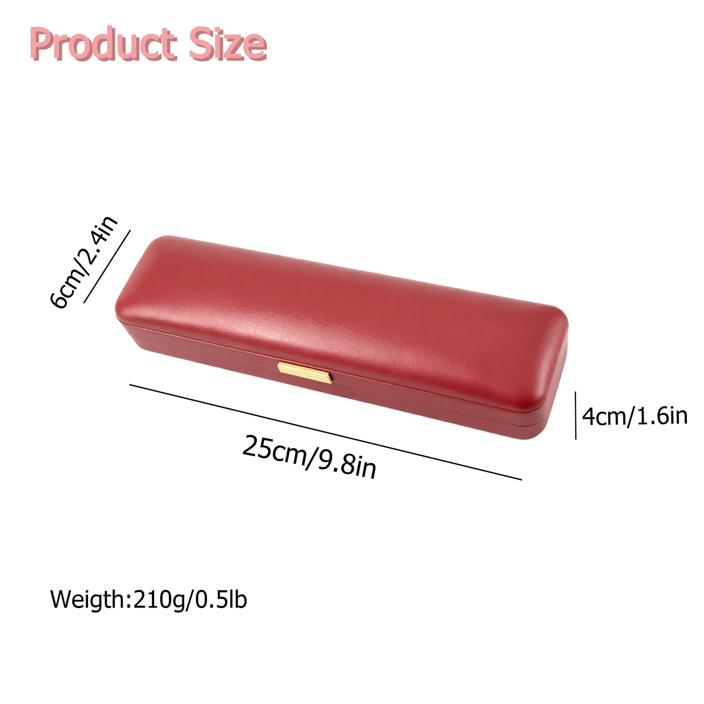 Luxury Burgundy Leather Jewelry Box with Soft Velvet Lining, Elegant Storage Case for Necklaces, Earrings, Bracelets & Watches, Small Travel Organizer Skin-friendly Artificial Leather Cover Gift