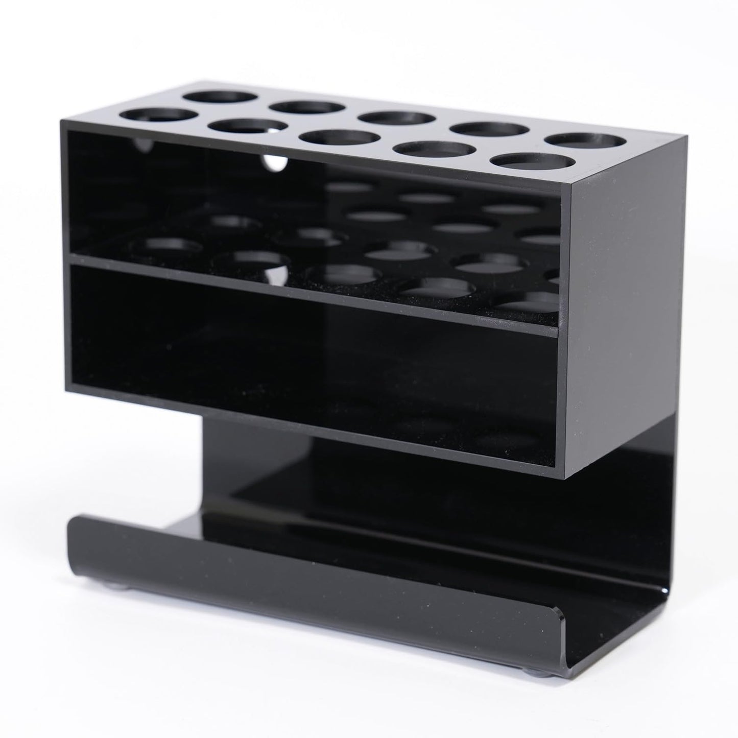 Magnetic Marker Holder 10 Slots with Dry Eraser Holder, Strong Magnetic Design for Whiteboard and Fridge (Black)