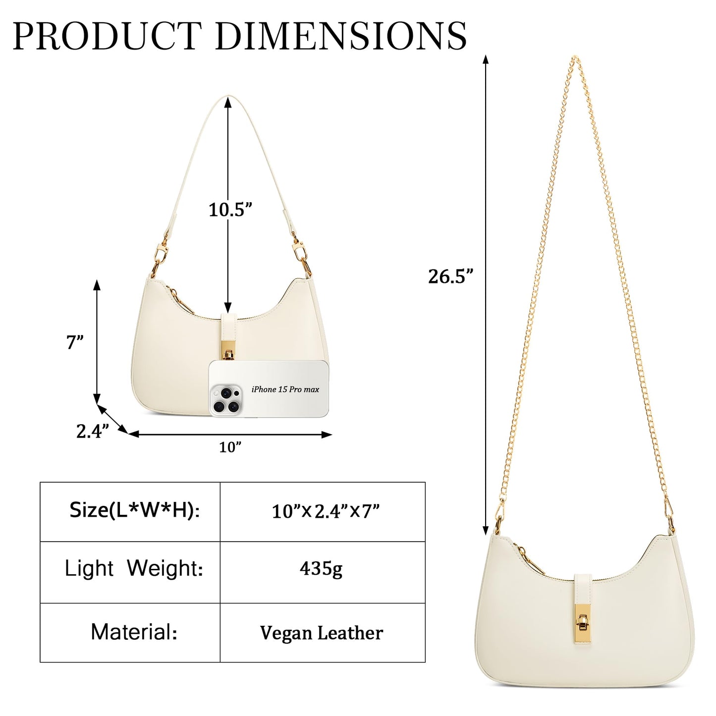 KKXIU Shoulder Bag for Women Cute Hobo Handbag and Vegan Leather Retro Small Clutch Purse with Zipper Closure