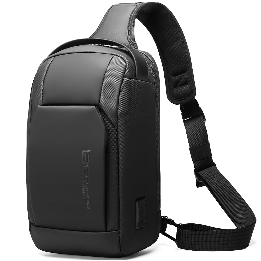 BANGE Fashion Sling Bag, Waterproof Shoulder bag, Crossbody Backpack for Men