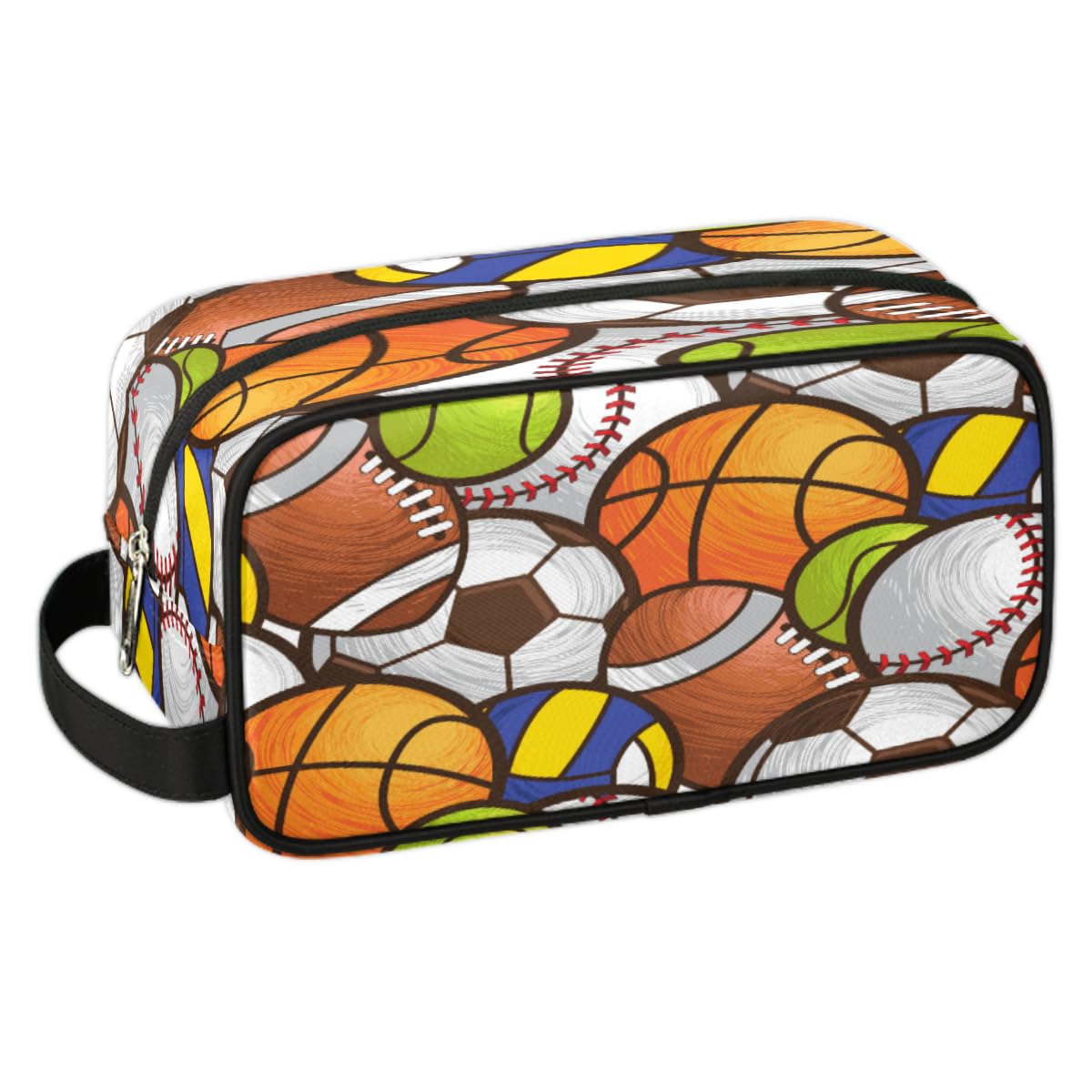 SinSenMa Sport Ball Travel Cosmetic Bag for Boy Men,Hanging Toiletry Bag,Waterproof Makeup Bag,Approved Hygiene Bag Shave Dopp Kit Organizer for Toiletries Shower Bathroom Carry-on Accessories Gifts