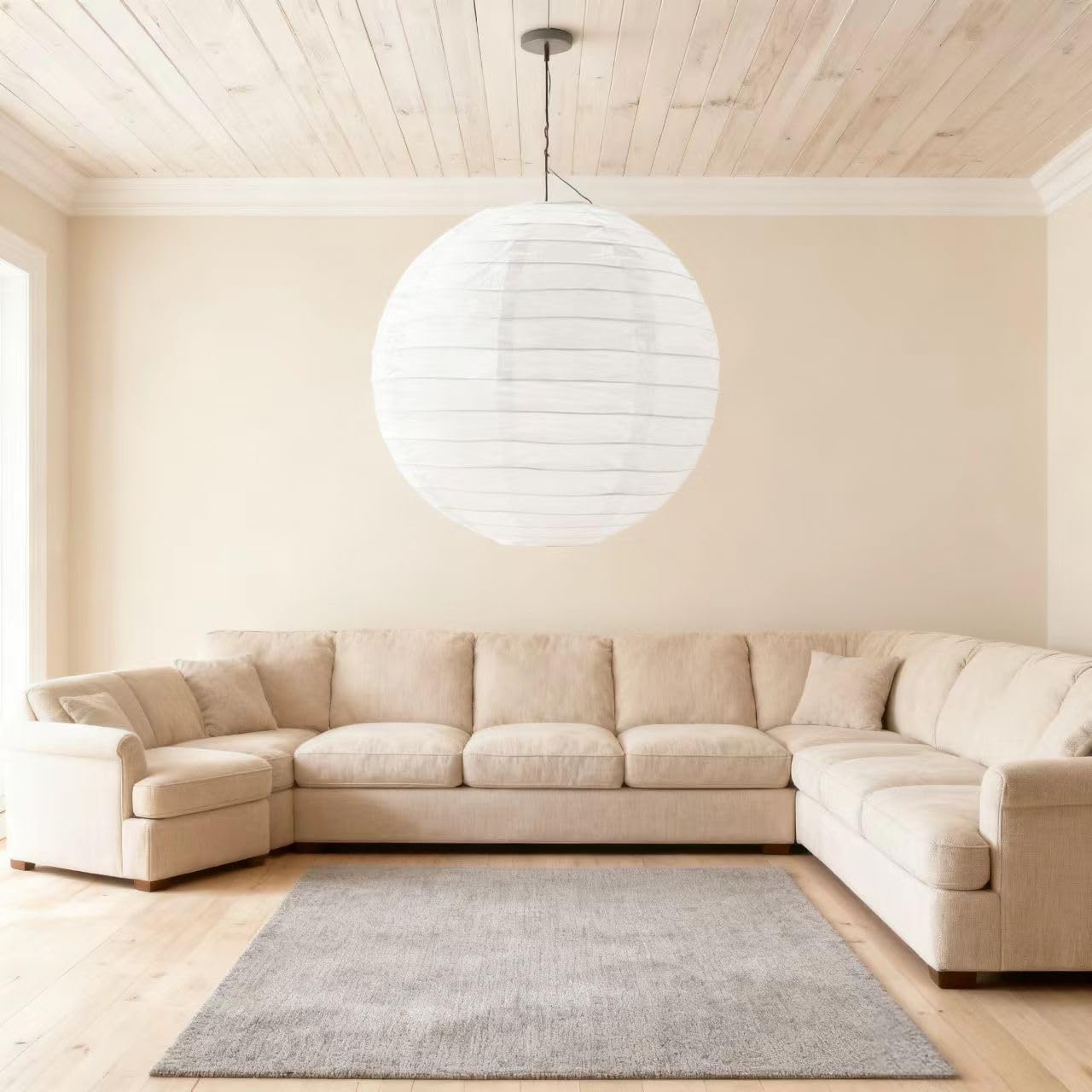 25 Pack Paper Lanterns, Sizes of 4", 6", 8", 10", 12", Hanging Lanterns Decorations Ball Lanterns for Home Decoration, Birthday Party and Wedding Decorations (White)