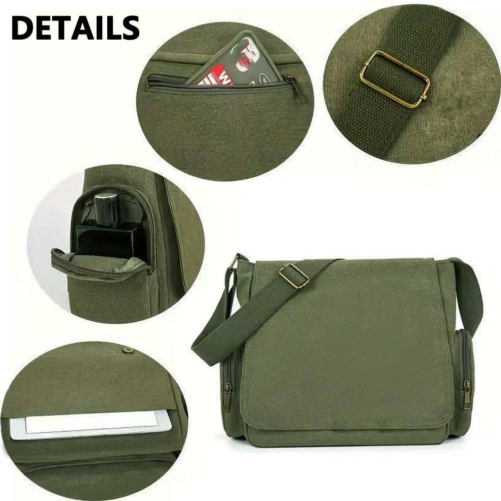 CHICGLOW Pattern Messenger Bag Cute Canvas Crossbody Bags Women/Men Shoulder Messenger Purses Handbags with Pockets