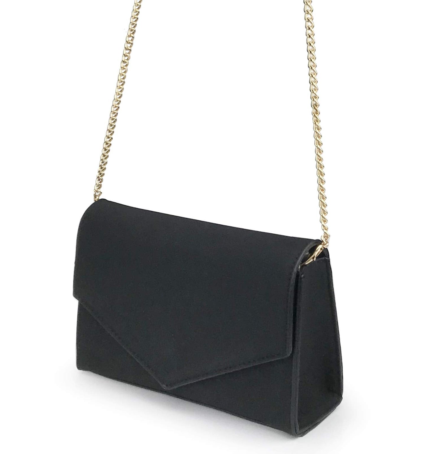 HOXIS Clutch Purse for Women Suede Evening Envelope Clutch Chain Shoulder Bag