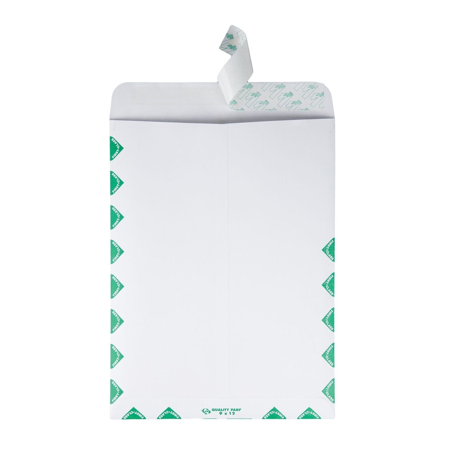 Quality Park 9 x 12 Catalog Mailing Envelopes, First Class Border, Redi-Strip Self Seal Envelope Closure, 28 lb White Wove Paper, 100 per Box (QUA44534)