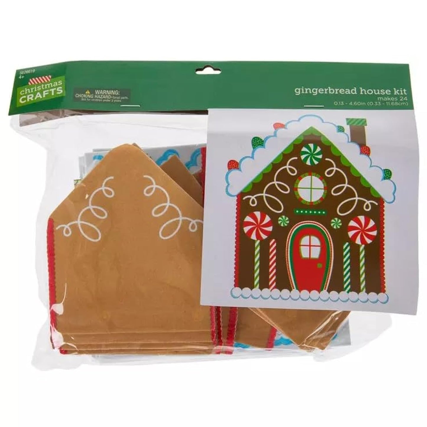 Christmas Gingerbread House Craft Kit - Makes 24