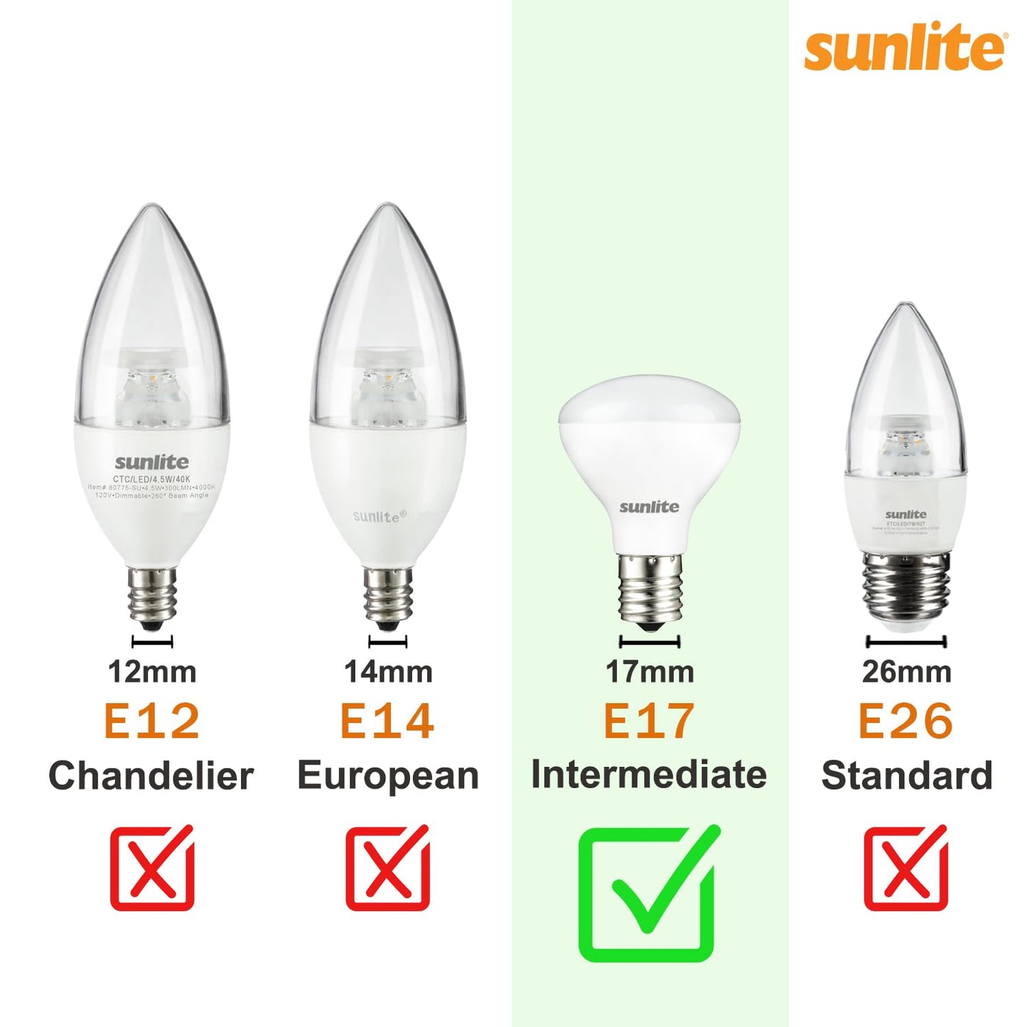 Sunlite 80705 LED C9, Holiday Decorative Light Bulb, 0.4 Watts, E17 Intermediate Base, Faceted Christmas-Lights; Nightlight, Blue