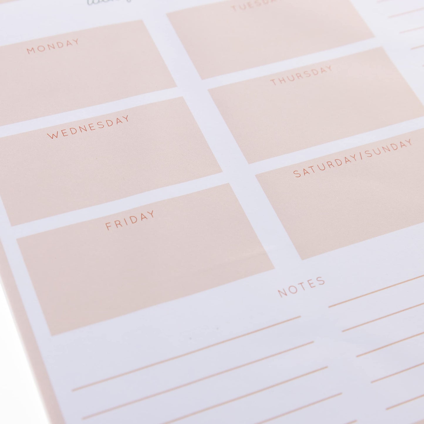 Graphique Weekly To Do Deskpad - Positivity Design - 9.75" x 8", 80 Sheets, Themed Pages - Planner for College Students, Business Appointments, Great Gift