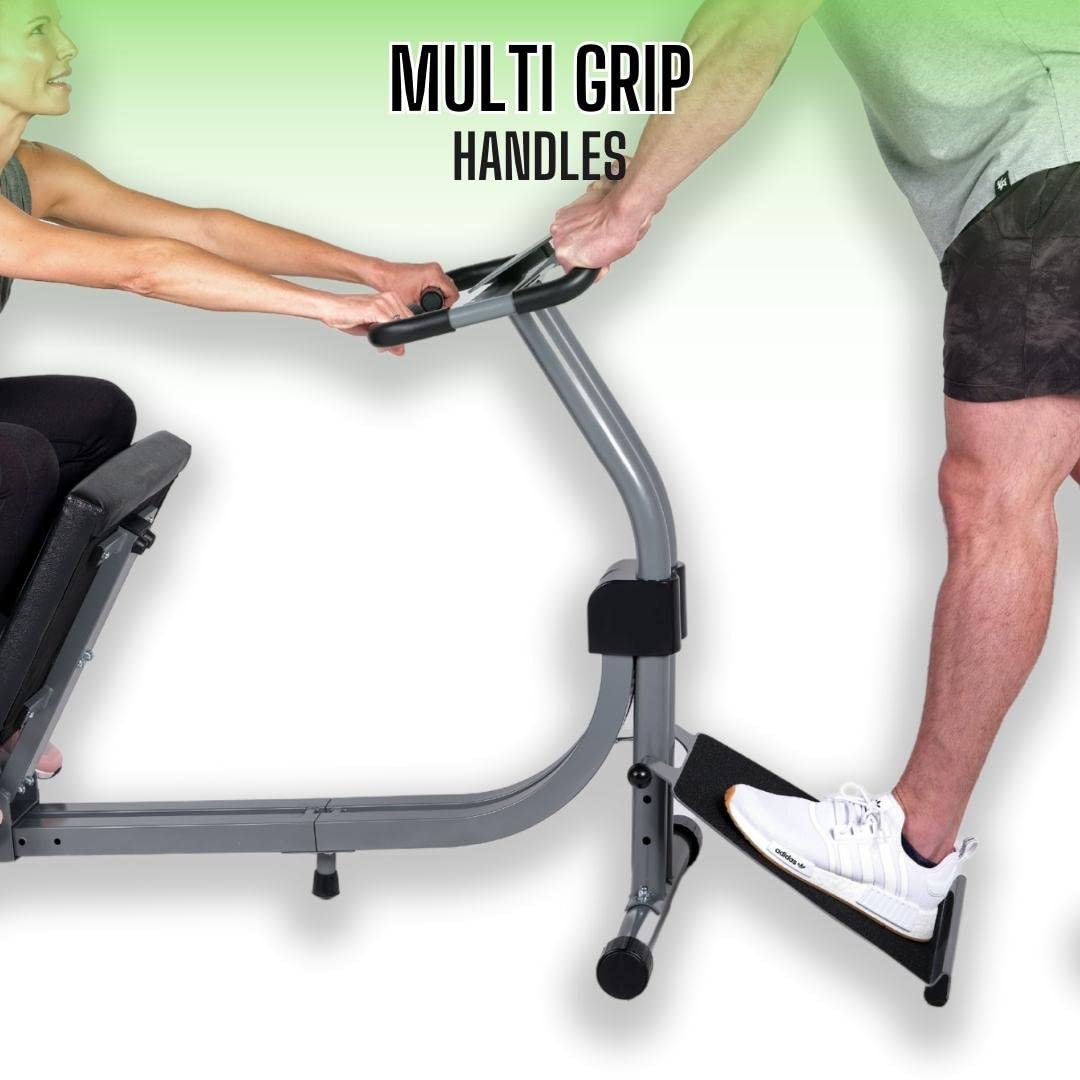 Nitrofit Limber Pro Adjustable Seat Stretch Machine for Lumbar Stretching, Lower Back Pain, Leg Stretch, Rehab, Flexibility, Injury Prevention, Calves