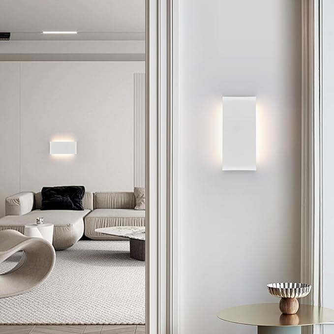 11" Modern LED vanity light,15W Dimmable 5 CCT (3000K-6500K) Adjustable Wall Lamp,Up and Down Wall Lighting,Indoor Wall Sconce for Bedroom,Staircase,Hallway,Dressing Table,1 Pack(White)
