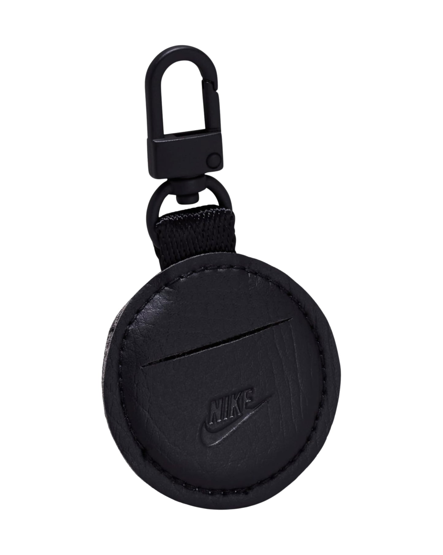 Nike Air Tag Keychain – Durable Smart Tracker Holder with Sneaker-Inspired Design & Stylish Round Bag Charm (Black | White, One Size)