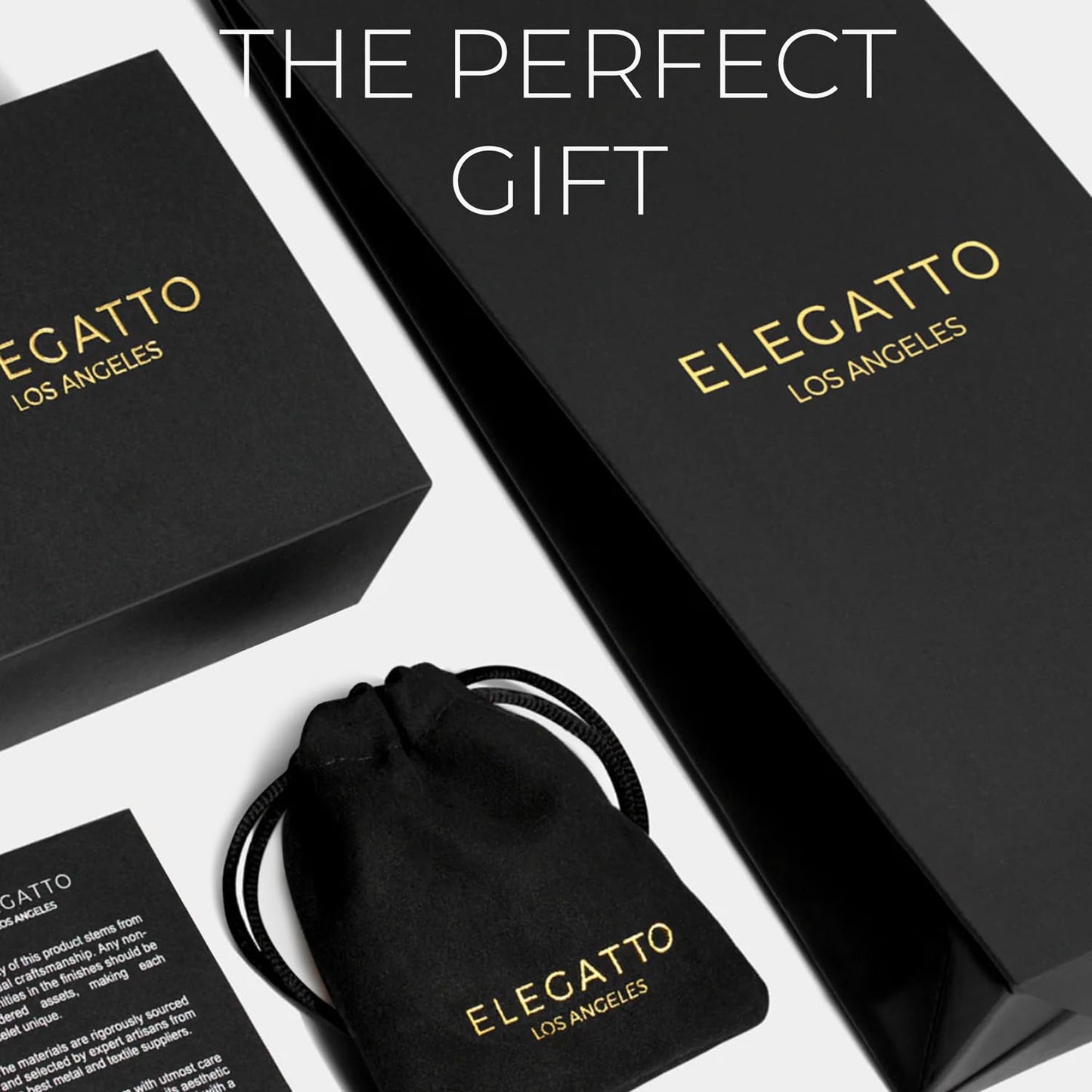 Elegatto Elagio Premium Braided Leather Bracelet for Men | Full-Grain Braided Leather with Sterling Silver Polished Stainless Steel Clasp | Men’s Designer Bracelets | Small