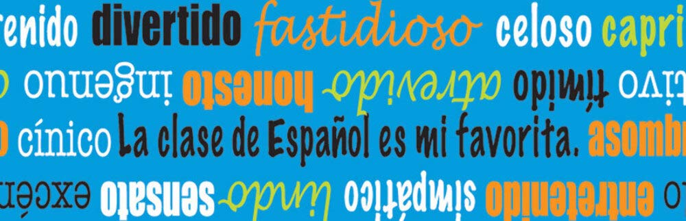 Adjectives Spanish Pencils Assorted 12 Dozen (144)
